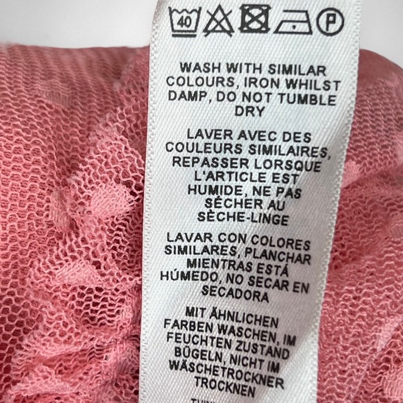 ASOS‎ Dobby Mesh Midi Dress With Asymmetric Ruffles 6 - Picture 10 of 10